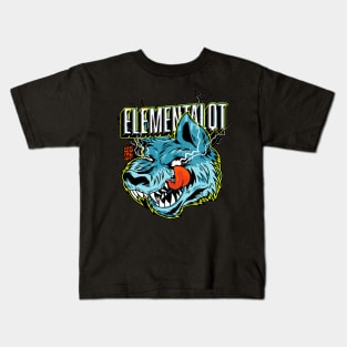 elementalqt wolf Kids T-Shirt